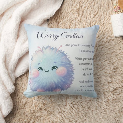 Cute Kawaii Monster Worry Cushion Anxiety Support