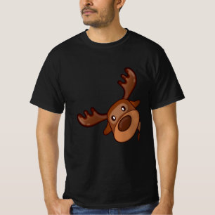 Cute Kawaii Moose Elk Deer Funny Alaska Moose T-Shirt