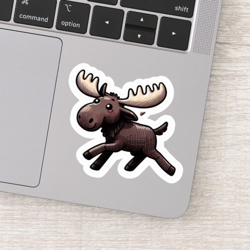 Cute Kawaii Moose Sticker