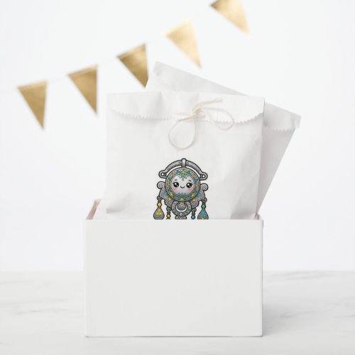 Cute Kawaii Moroccan Amazigh Tazarzit SilveSticker Favor Bag