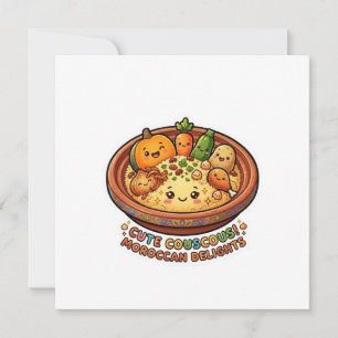 Cute Kawaii Moroccan Couscous Friday Gathering Col Invitation