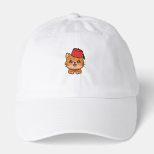 Cute Kawaii Moroccan Fez Hat Cat Sticker
