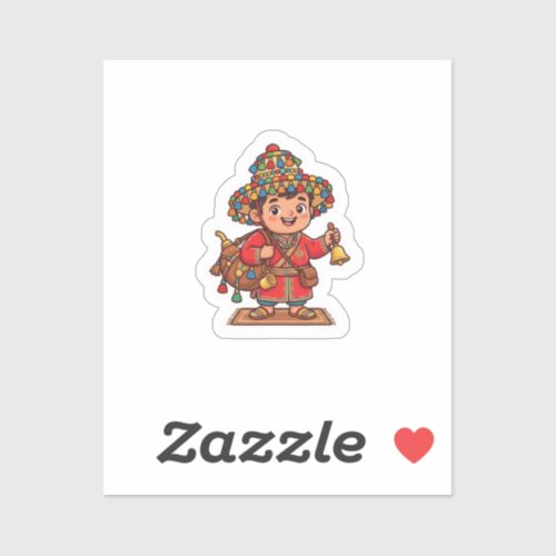 Cute Kawaii Moroccan Guerab Water Carrier Sticker