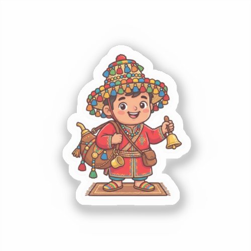 Cute Kawaii Moroccan Guerab Water Carrier Sticker