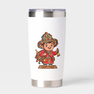 Cute Kawaii Moroccan Guerab Water Carrier Sticker Insulated Tumbler