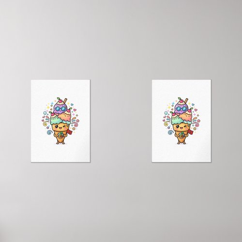 Cute Kawaii Moroccan Summer Iced Mint Tea Berrad S Wall Art Sets