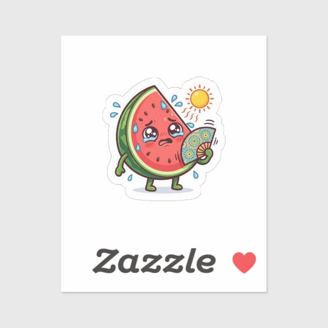 Cute Kawaii Moroccan Summer Watermelon Dallae Coll Sticker (Sheet)