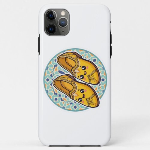 Cute Kawaii Moroccan Yellow Belgha Shoes and Zelli iPhone 11 Pro Max Case