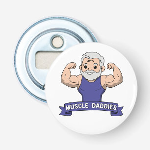 Cute Kawaii Muscle Daddy Bearded Bodybuilder Bottle Opener