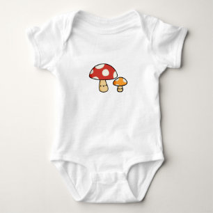 Cute Kawaii Mushroom Baby Bodysuit