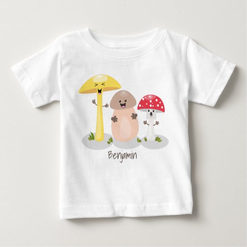 Cute kawaii mushroom fungi toadstool baby T_Shirt