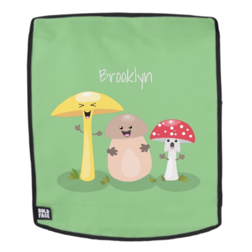 Cute kawaii mushroom fungi toadstool backpack