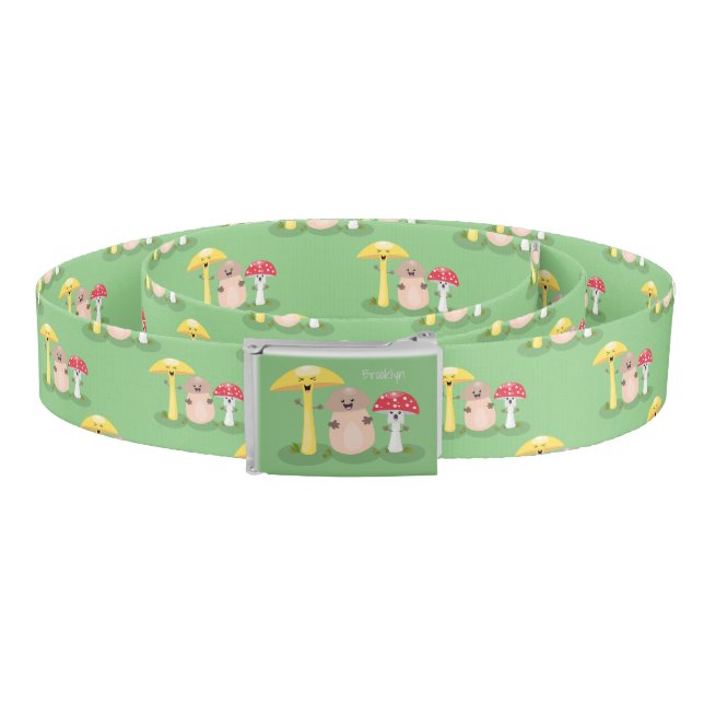 Cute kawaii mushroom fungi toadstool belt (Coil)