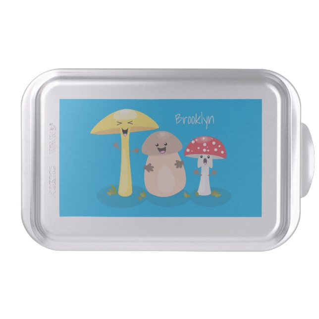 Cute kawaii mushroom fungi toadstool cake pan (Front)