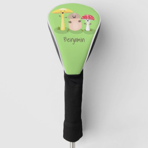 Cute kawaii mushroom fungi toadstool golf head cover