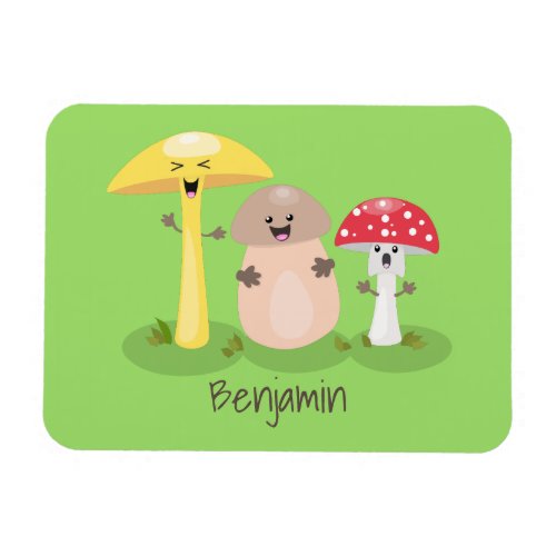 Cute kawaii mushroom fungi toadstool magnet