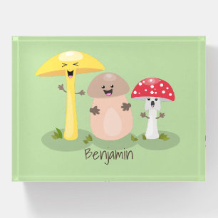 Cute kawaii mushroom fungi toadstool paperweight