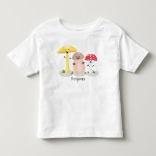Cute kawaii mushroom fungi toadstool toddler t-shirt