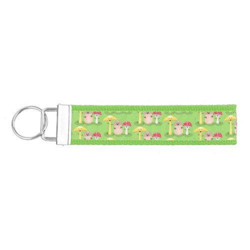 Cute kawaii mushroom fungi toadstool wrist keychain