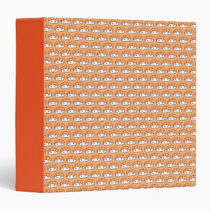 Cute Kawaii Nigiri Sushi Seamless Pattern 3 Ring Binder