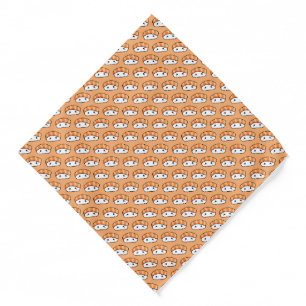 Cute Kawaii Nigiri Sushi Seamless Pattern Bandana