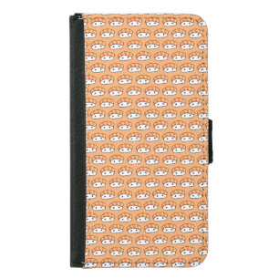 Cute Kawaii Nigiri Sushi Seamless Pattern Samsung Galaxy S5 Wallet Case