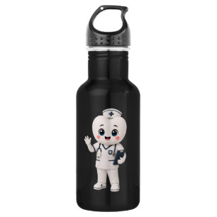 Cute Kawaii Nurse Water Bottle Nurse Gift