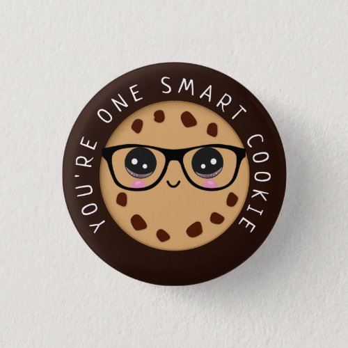 Cute Kawaii One Smart Cookie Button