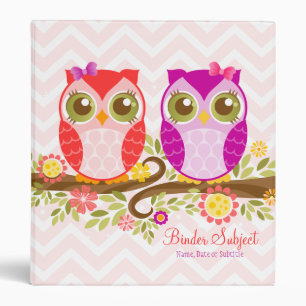 Cute Kawaii Owls - Custom Organizer Planner Binder