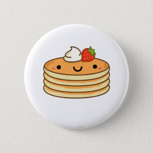 Cute Kawaii Pancakes Button