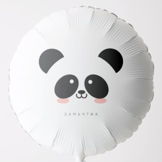 Cute Kawaii Panda | Add Your Name Balloon
