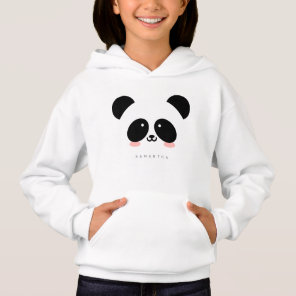Cute Kawaii Panda | Add Your Name Hoodie