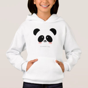 Cute Kawaii Panda Add Your Name Hoodie
