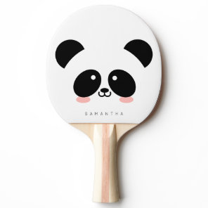 Cute Kawaii Panda | Add Your Name Ping Pong Paddle