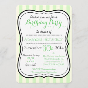 Cute Kawaii panda bear birthday party Invitation