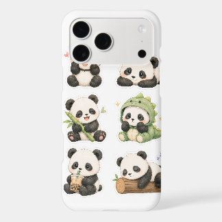 Cute Kawaii Panda Bear Pattern iPhone 17 Pro Max  Case