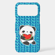 Cute Kawaii Panda Eating Watermelon Phone Case