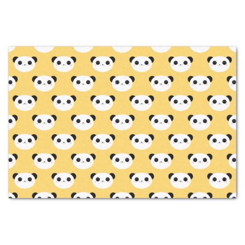 Cute Kawaii Panda Face Pattern Tissue Paper