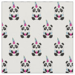 Cute Kawaii Panda Unicorn Pandicorn Pattern Fabric