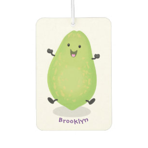 Cute kawaii papaya paw paw cartoon illustration air freshener