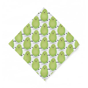 Cute kawaii papaya paw paw cartoon illustration  bandana