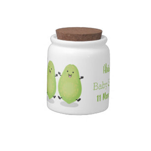 Cute kawaii papaya paw paw cartoon illustration candy jar