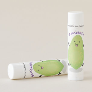 Cute kawaii papaya paw paw cartoon illustration lip balm