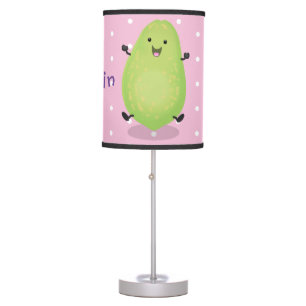 Cute kawaii papaya paw paw cartoon illustration table lamp