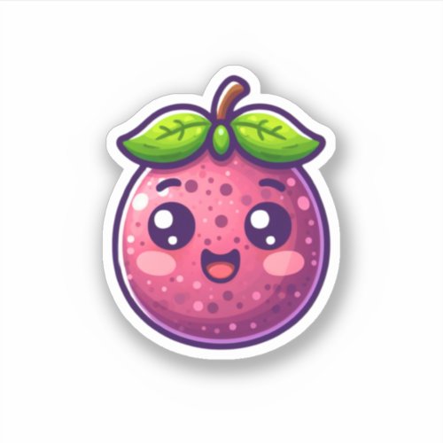 Cute kawaii passion fruit sticker