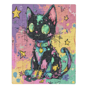 Cute Kawaii Pastel Goth Patchwork Gothic Creepy Jigsaw Puzzle