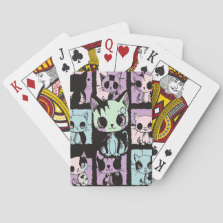 Cute Kawaii Pastel Goth Patchwork Gothic Creepy Poker Cards