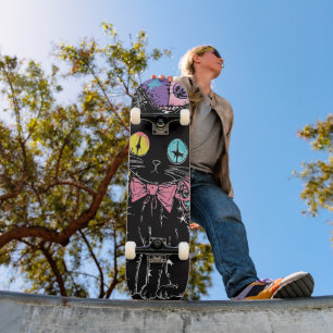 Cute Kawaii Pastel Goth Patchwork Gothic Creepy Skateboard
