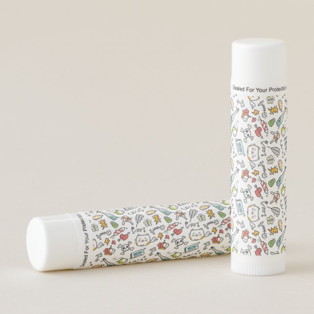 Cute Kawaii Pattern lip balm (Front)