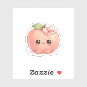 Cute Kawaii Peach Sticker